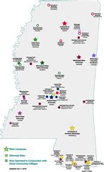 How many colleges are in the state of Mississippi